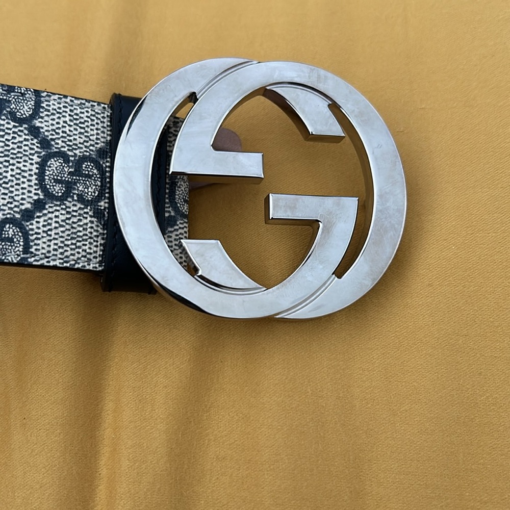 Gucci GG belt 💙🩶💙🩶EUC with box and dust bag - Picture 4 of 11